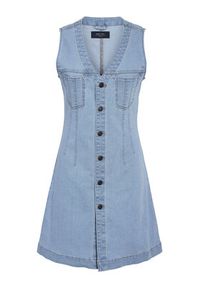 Noisy may - Noisy May Sukienka jeansowa Rikka 27033695 Niebieski Slim Fit. Kolor: niebieski. Materiał: bawełna