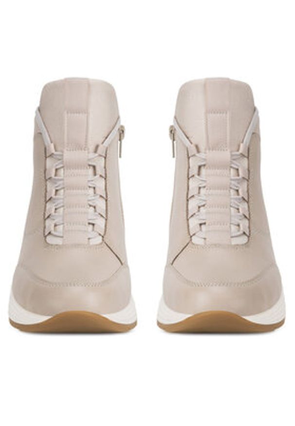 Remonte Trzewiki D6679-60 Beżowy. Kolor: beżowy. Materiał: skóra