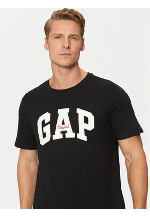 GAP - Gap T-Shirt 542246-03 Czarny Regular Fit. Kolor: czarny. Materiał: bawełna