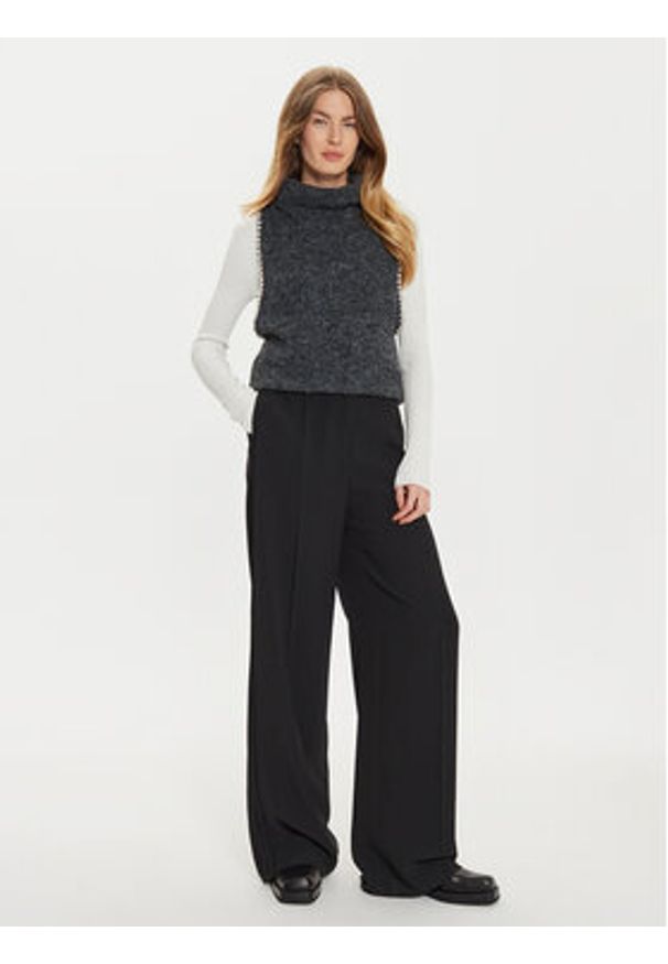 Eleh Kamizelka EM1011 Szary Regular Fit. Kolor: szary. Materiał: syntetyk