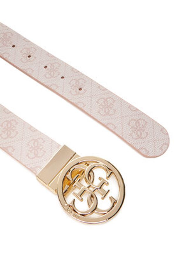 Guess Pasek Damski BW9166 P4235 Różowy. Kolor: różowy. Materiał: skóra