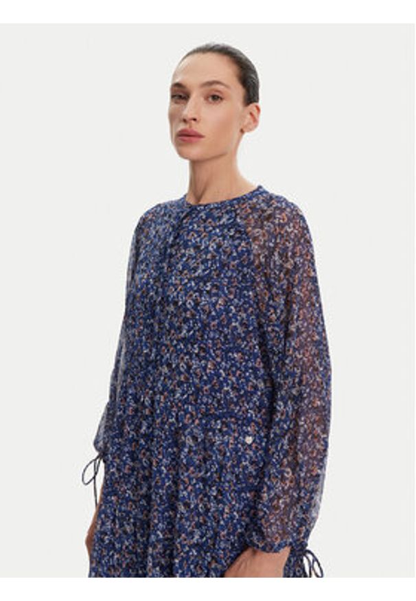 Pepe Jeans Sukienka codzienna Ariana PL953631 Niebieski Regular Fit. Okazja: na co dzień. Kolor: niebieski. Materiał: syntetyk. Typ sukienki: proste. Styl: casual