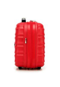 Wittchen - Komplet walizek z ABS-u z żebrowaniem. Kolor: czerwony. Materiał: guma. Styl: elegancki #6