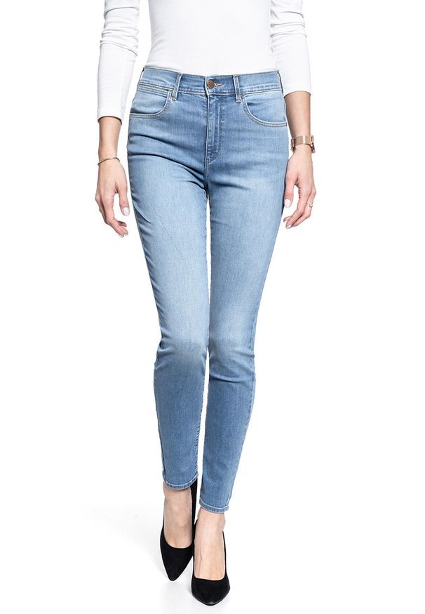 Wrangler - SPODNIE DAMSKIE WRANGLER SKINNY HIGH RISE STAYIN' LIGHT W27HJM96D 112128089