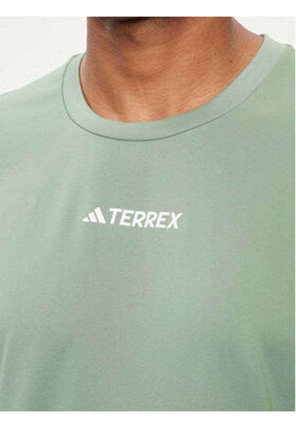 Adidas - adidas Koszulka techniczna Terrex Multi IP4781 Zielony Regular Fit. Kolor: zielony. Materiał: syntetyk
