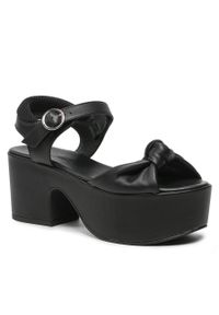 Sandały Weekend Max Mara 2355260132600 Nero 007/007. Kolor: czarny. Materiał: skóra #1