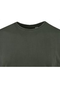 Męski T-Shirt -Brave Soul- Delikatny Efekt Sprania Tkaniny - Khaki. Okazja: na co dzień. Kolor: brązowy. Materiał: bawełna. Sezon: lato, wiosna. Styl: casual #5