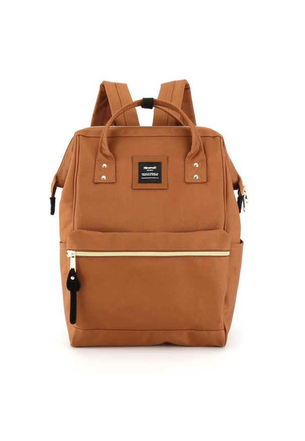 Plecak damski Himawari 9001 rudy brązowy. Kolor: brązowy. Materiał: tkanina. Styl: casual, elegancki