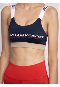 Tommy Sport Biustonosz top S10S100199 Granatowy. Kolor: niebieski. Materiał: syntetyk