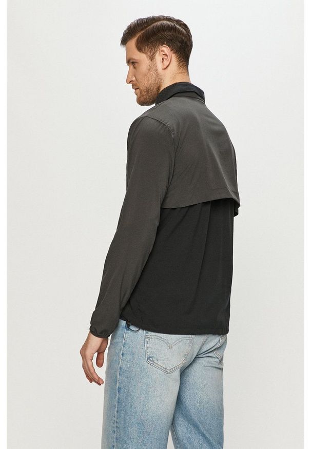 columbia - Columbia - Kurtka. Okazja: na co dzień. Kolor: czarny. Materiał: skóra, materiał. Styl: casual