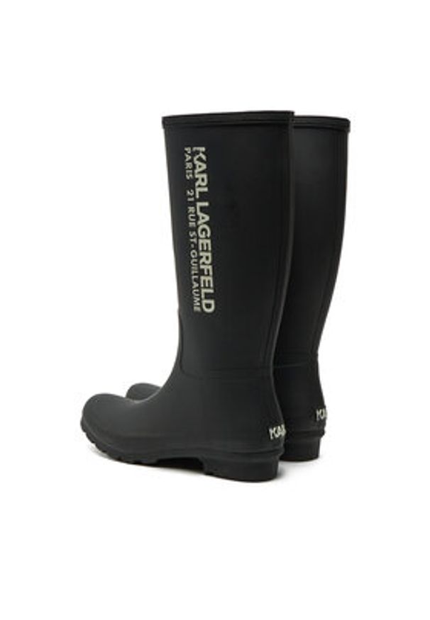 Karl Lagerfeld - KARL LAGERFELD Kalosze KL47085 Czarny. Kolor: czarny