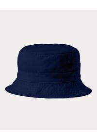 Ralph Lauren - RALPH LAUREN - Granatowy kapelusz Bucket. Kolor: niebieski. Materiał: bawełna. Wzór: haft #5