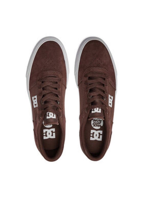 DC Shoes Sneakersy Teknic ADYS300763 Brązowy. Kolor: brązowy. Materiał: skóra