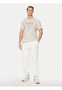 Guess T-Shirt Z5RI03 I3Z14 Beżowy Regular Fit. Kolor: beżowy. Materiał: bawełna #3