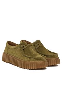 Clarks Półbuty Torhill Bee 26184586 Khaki. Kolor: brązowy. Materiał: zamsz, skóra #5