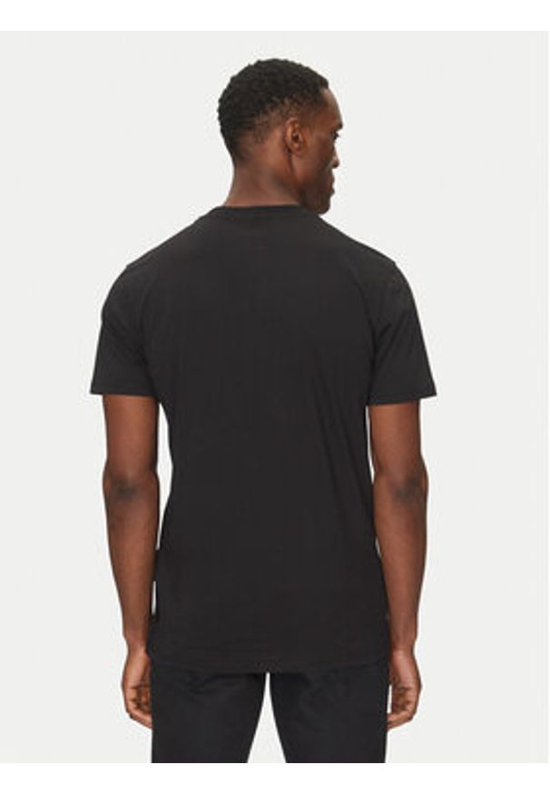 Plein Sport T-Shirt SAEC MTK8009 STE001N Czarny Regular Fit. Kolor: czarny. Materiał: bawełna. Styl: sportowy