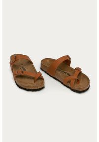 Birkenstock - Klapki Mayari. Kolor: brązowy. Materiał: materiał, syntetyk, skóra ekologiczna, guma, zamsz. Wzór: gładki. Wysokość obcasa: niski #4