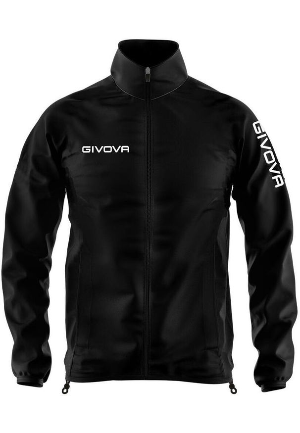 Kurtka Sportowa Givova Windproof Czarna 3XS - Lekka i Oddychająca. Kolor: czarny. Materiał: nylon. Styl: sportowy