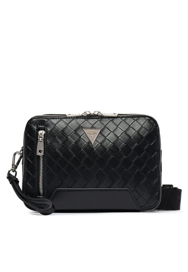 Guess Saszetka HMTOWO P6339 Czarny. Kolor: czarny. Materiał: skóra
