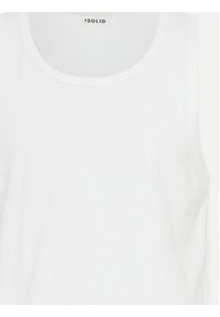 !SOLID - Solid Tank top 21108248 Biały Regular Fit. Kolor: biały. Materiał: bawełna #5