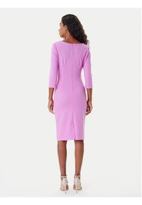 Rinascimento Sukienka koktajlowa CFC0126154003 Różowy Slim Fit. Kolor: różowy. Materiał: syntetyk. Styl: wizytowy #4