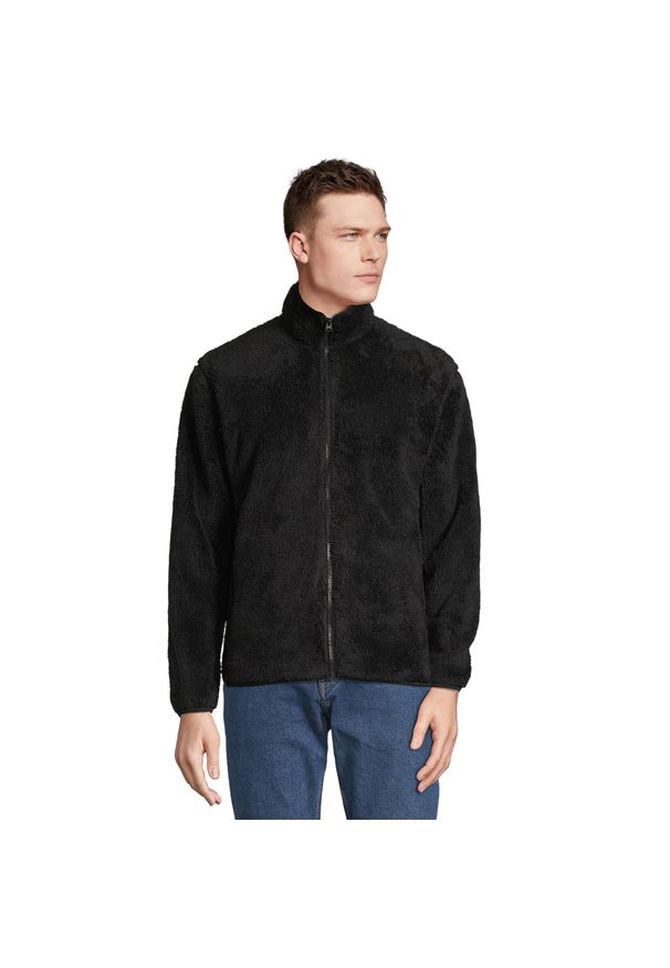 SOL'S - Bluza Polarowa Unisex Dla Dorosłych Z Zamkiem Błyskawicznym. Kolor: czarny. Materiał: polar. Sezon: zima. Styl: sportowy