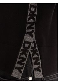 DKNY Sweter P5MSLJ92 Czarny Regular Fit. Kolor: czarny. Materiał: wiskoza #4