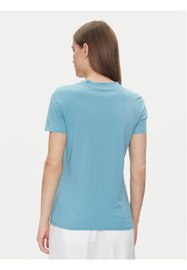 BOSS T-Shirt 50501139 Błękitny Regular Fit. Kolor: niebieski. Materiał: bawełna