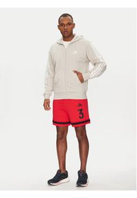 Adidas - adidas Bluza Essentials 3-Stripes JE6340 Beżowy Regular Fit. Kolor: beżowy. Materiał: bawełna #4