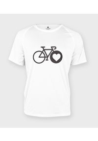 MegaKoszulki - Koszulka męska sportowa I love bike. Materiał: poliester #1