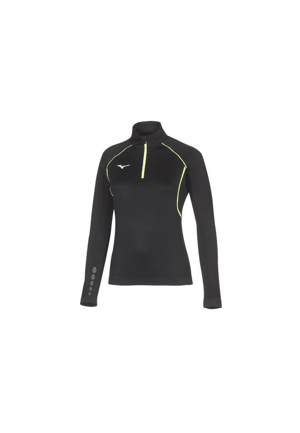 Premium sweatshirt damski Mizuno JPN warmer. Kolor: czarny. Sport: bieganie