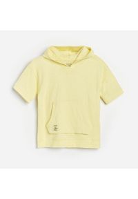 Reserved - Bluzka z kapturem - Żółty. Typ kołnierza: kaptur. Kolor: żółty #1