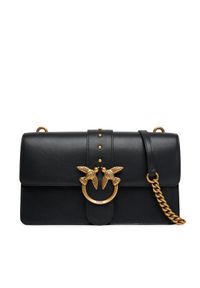 Pinko - PINKO Torebka Love One Classic ST.CL Al 25-26 PLTT 105857 A0F1 Czarny. Kolor: czarny. Materiał: skórzane
