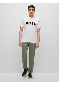 BOSS - Boss T-Shirt Tiburt 345 50486200 Biały Regular Fit. Kolor: biały. Materiał: bawełna #3