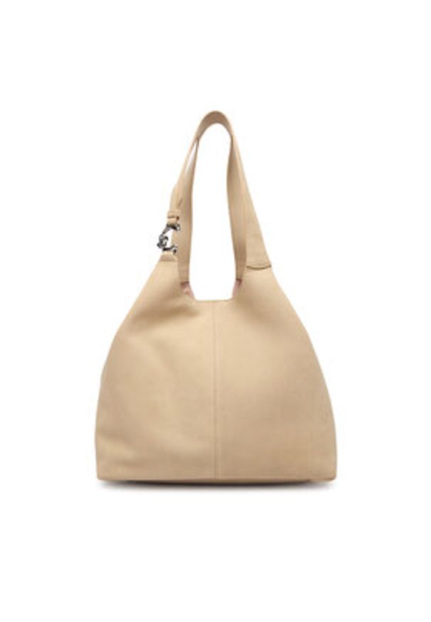 Coccinelle Torebka The Coccinelle C-Easy E1 THE 11 02 01 Beżowy. Kolor: beżowy. Materiał: skórzane, zamszowe