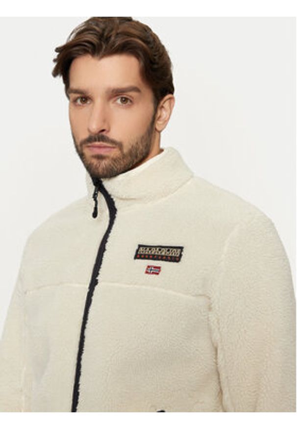 Napapijri Polar Tynik NP0A4IA9 Beżowy Regular Fit. Kolor: beżowy. Materiał: syntetyk