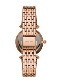 Fossil - FOSSIL - Zegarek ES4711. Kolor: brązowy. Materiał: materiał #3