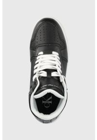 Calvin Klein Jeans buty kolor czarny. Nosek buta: okrągły. Zapięcie: sznurówki. Kolor: czarny. Materiał: poliester, guma
