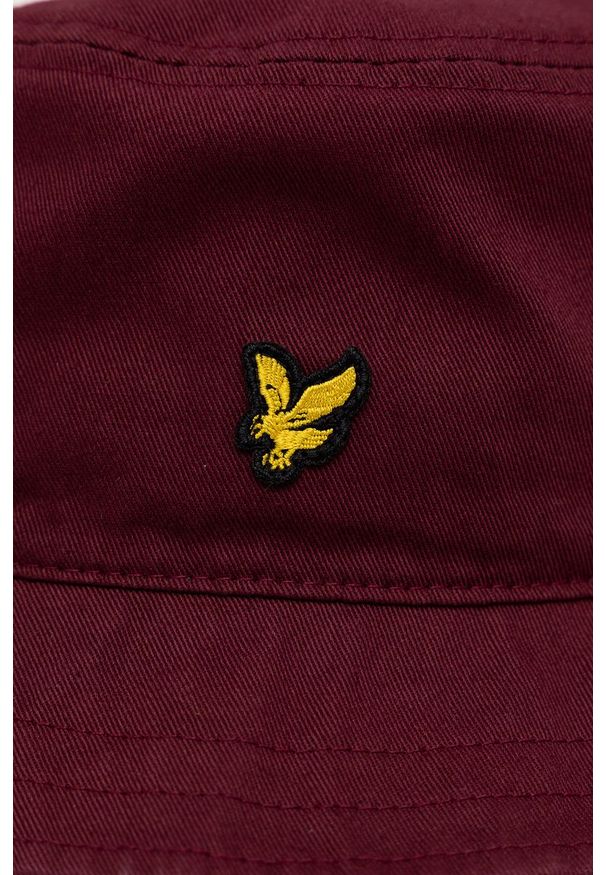 Lyle & Scott - Kapelusz. Kolor: czerwony. Materiał: bawełna
