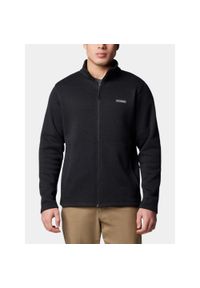columbia - Sweter Męski Columbia Alto Pass. Typ kołnierza: polo. Kolor: czarny. Materiał: polar. Sport: turystyka piesza #1