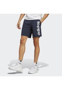 Adidas - AEROREADY Essentials Chelsea Linear Logo Shorts. Kolor: niebieski. Materiał: materiał