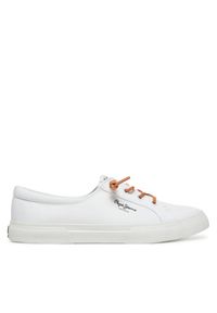 Pepe Jeans Tenisówki Kenton Block W PLS31590 Biały. Kolor: biały. Materiał: materiał