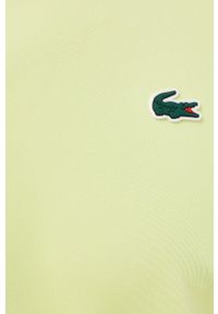 Lacoste t-shirt męski kolor zielony gładki. Kolor: żółty. Długość rękawa: krótki rękaw. Długość: krótkie. Wzór: gładki. Styl: klasyczny #4