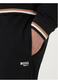 BOSS Spodnie dresowe Iconic 50554830 Czarny Regular Fit. Kolor: czarny. Materiał: bawełna #5