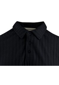 Koszulka Polo, Męska, z Dzianiny - Brave Soul - Czarna. Okazja: na co dzień. Typ kołnierza: polo. Kolor: czarny. Materiał: elastan, poliester. Styl: casual #4