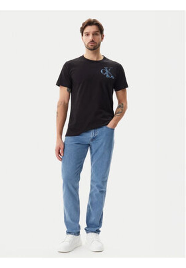 Calvin Klein Jeans Jeansy LV04RB737G Niebieski Slim Fit. Kolor: niebieski