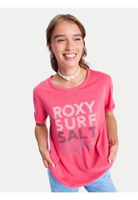 Roxy T-Shirt ERJZT06024 Żółty Regular Fit. Kolor: żółty. Materiał: bawełna #5