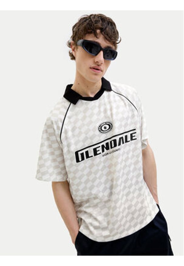 Jack & Jones Polo Retreat 12277379 Beżowy Loose Fit. Typ kołnierza: polo. Kolor: beżowy. Materiał: syntetyk