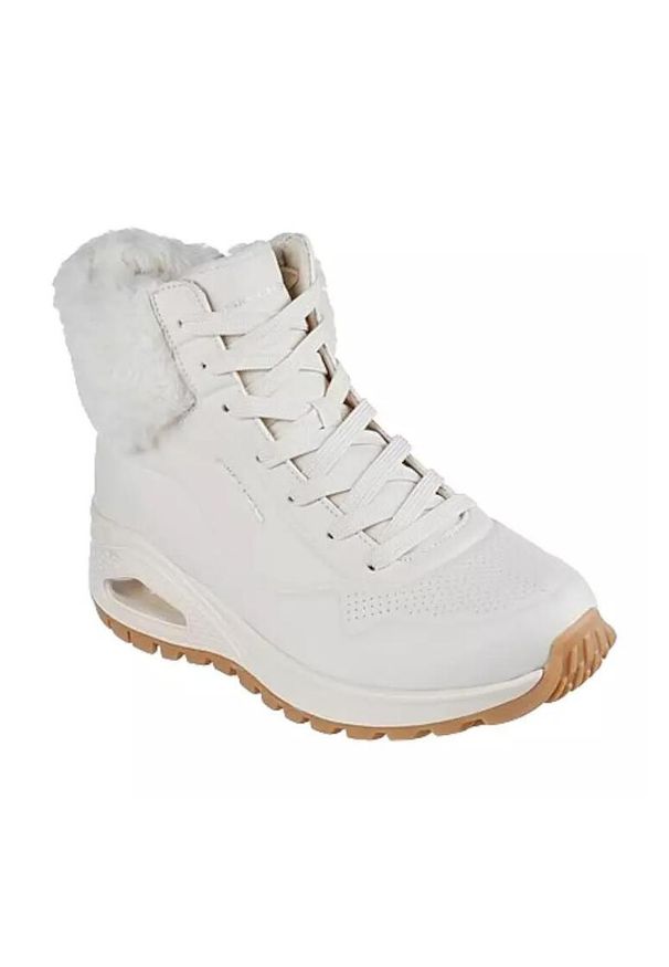 skechers - Buty do chodzenia damskie Skechers Uno Rugged Fall Air. Wysokość cholewki: za kostkę. Zapięcie: sznurówki. Kolor: beżowy. Materiał: materiał, syntetyk. Szerokość cholewki: normalna. Sport: turystyka piesza