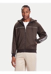 Guess Bluza Z5BQ13 K2042 Brązowy Relaxed Fit. Kolor: brązowy. Materiał: syntetyk